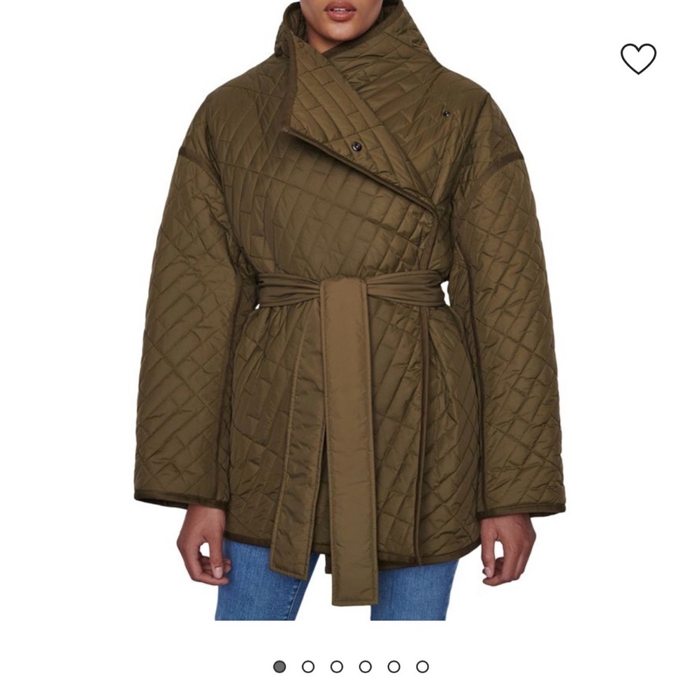 Frame Green Quilted Puffer Jacket